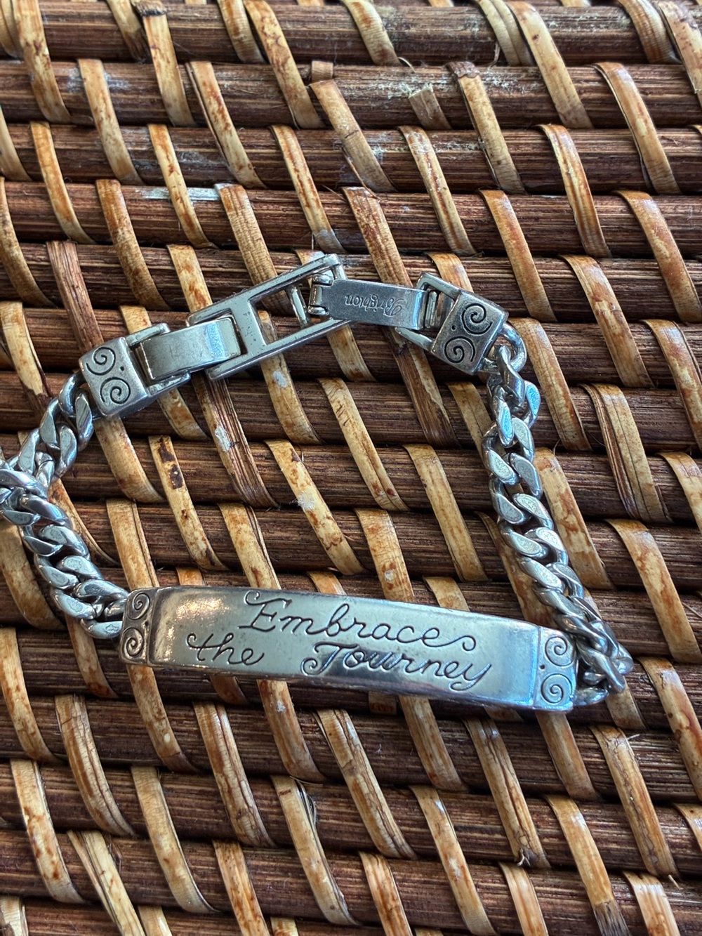 Embrace the Journey Silver ID Bracelet